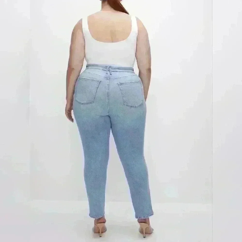 P7003 just my size light wash straight jeans size 26w - Picture 4 of 6